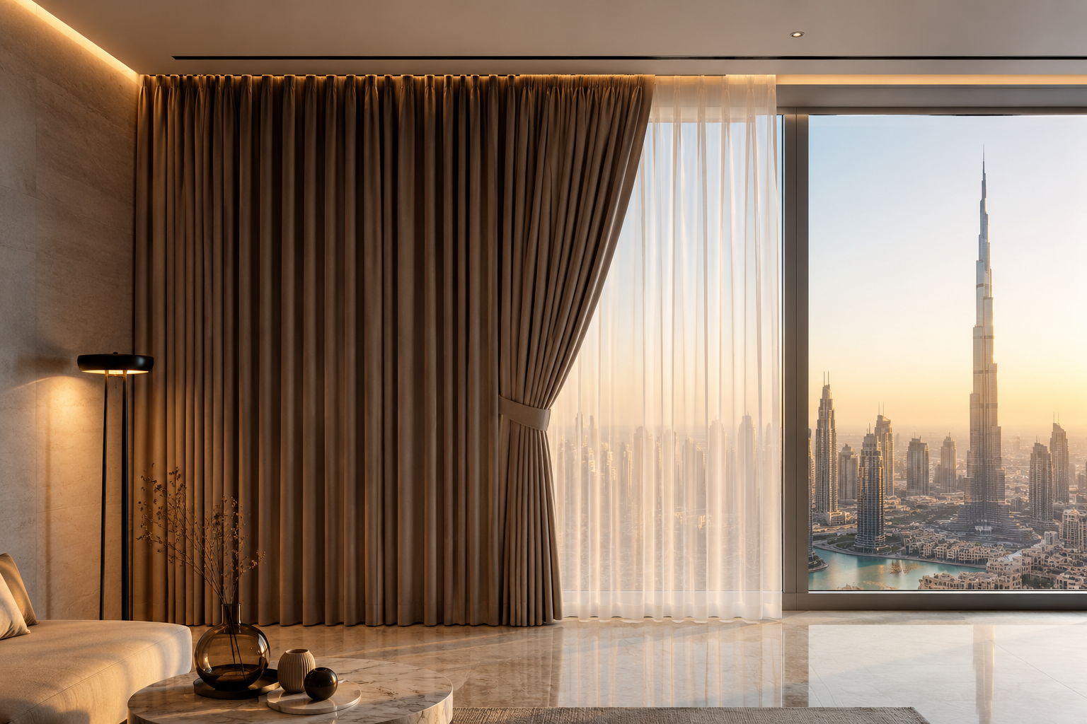 Pinch Pleat Curtains Dubai