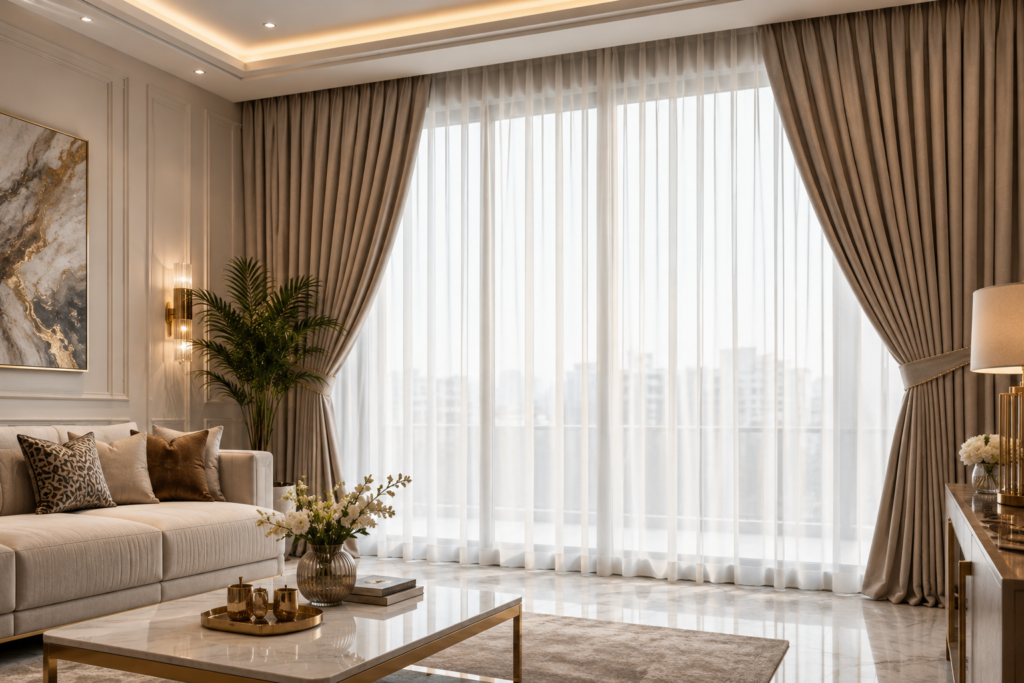 custom curtains dubai