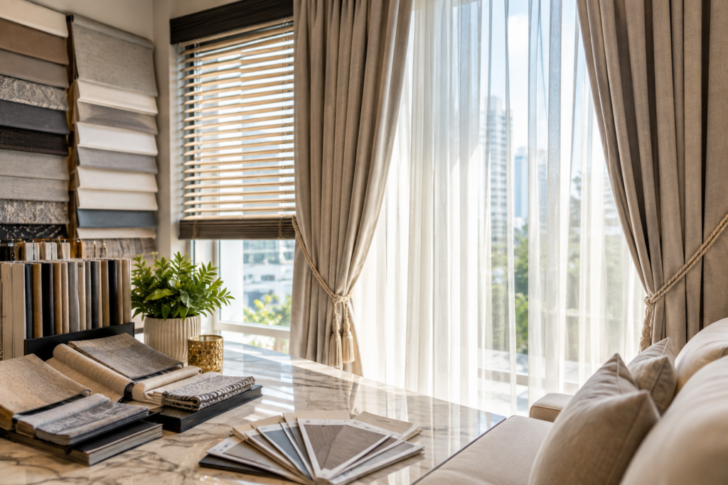 custom made curtains in Dubai