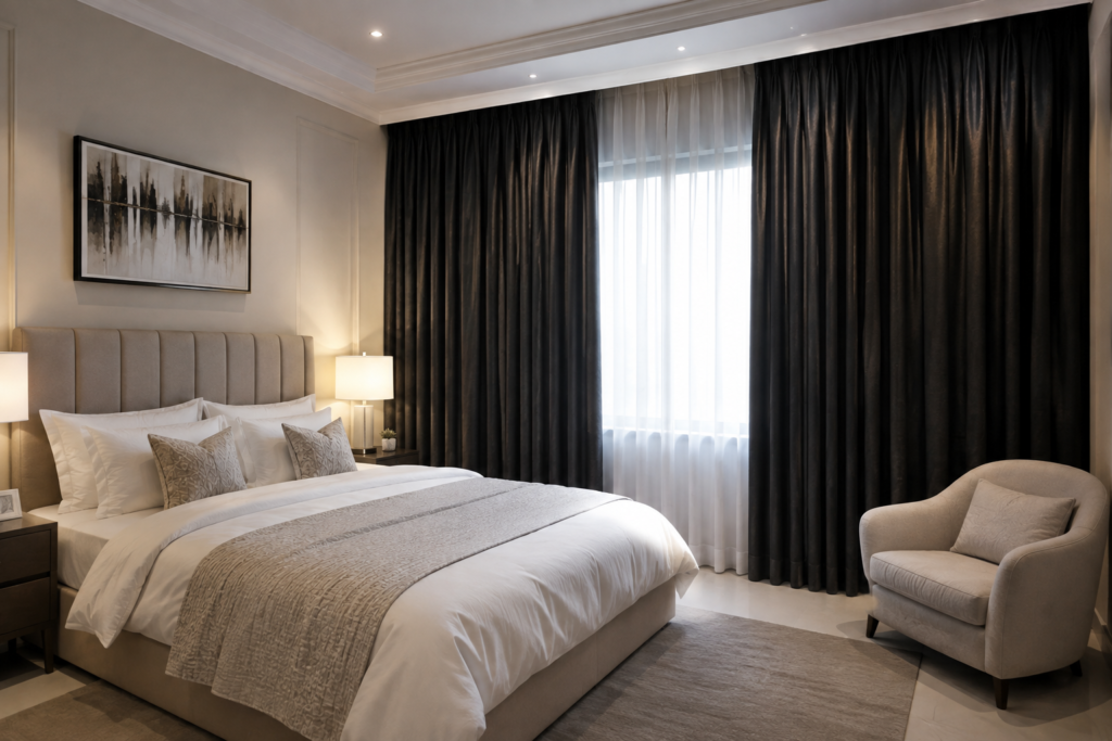 blackout curtains for bedrooms in Dubai
