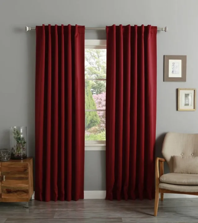 Red Blackout Curtains in Dubai Red Blackout Curtains in Dubai